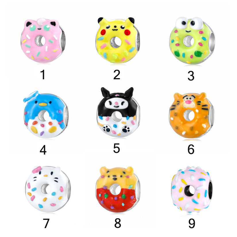 Donut Dessert Theme Charm Collection