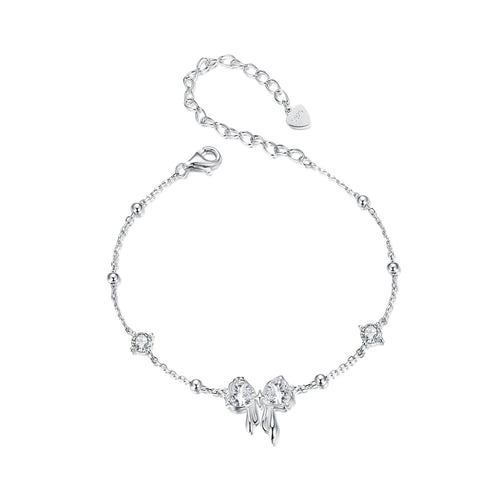 Glittering Bow Accent Bracelet
