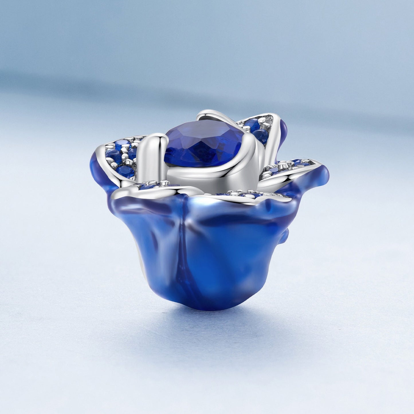 Blue Rose Charm