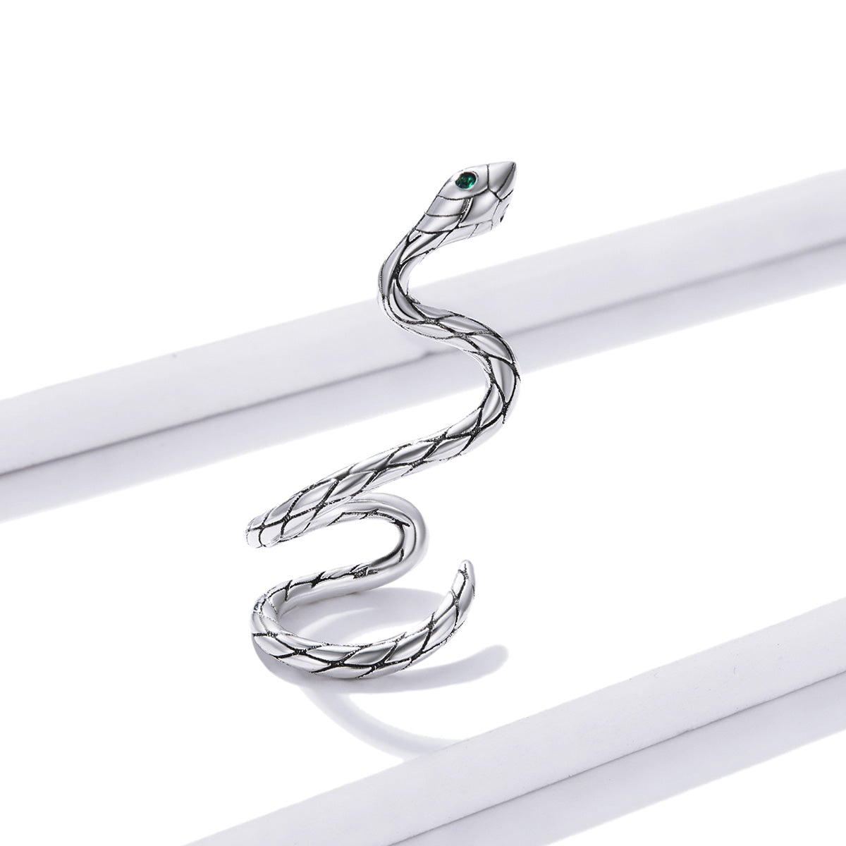Mystical Snake Clip Earrings