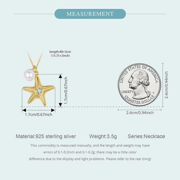 Starfish Pearl Necklace