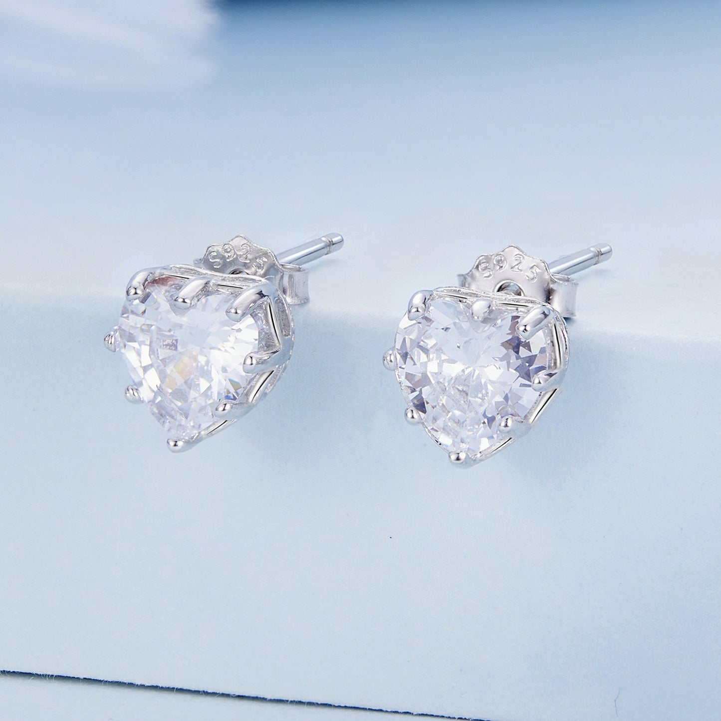 April Birthstone Stud Earrings