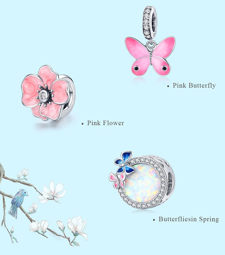 Blue Butterfly Charm