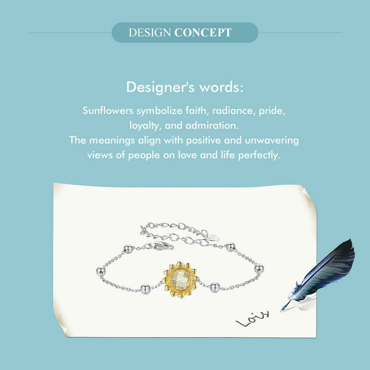 Sunflower Motif Bracelet