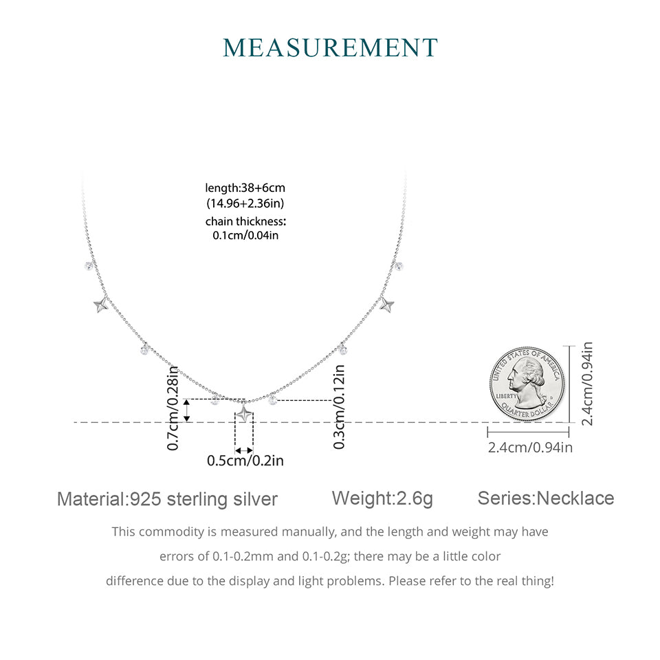 Starry Sky Fringe Necklace