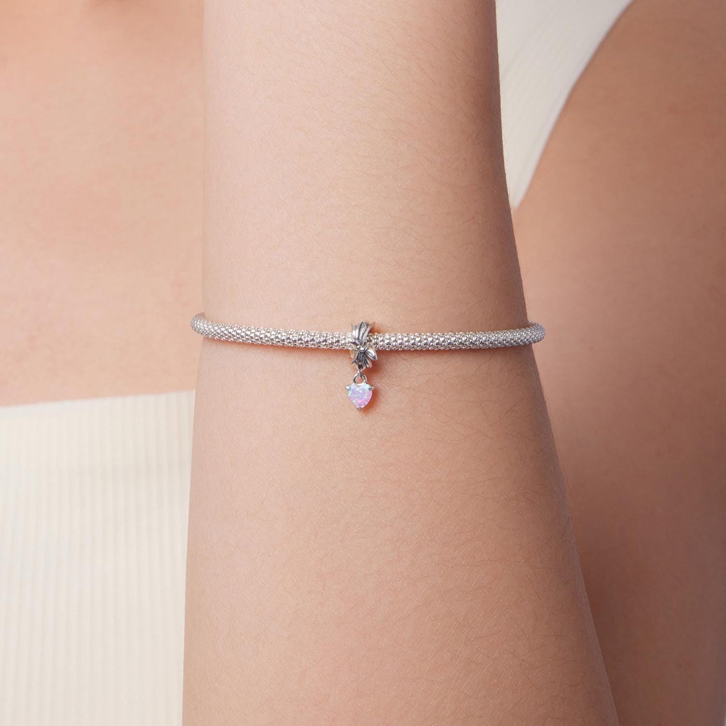 Bow Spacer Bead Charm