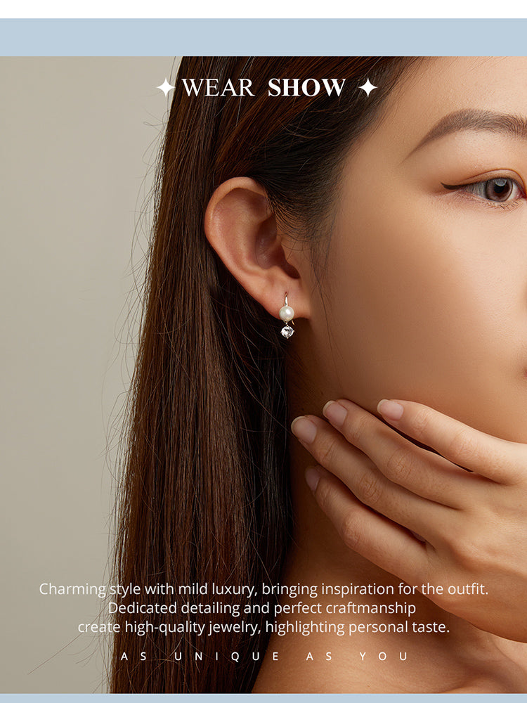 Pearl Hook Earrings