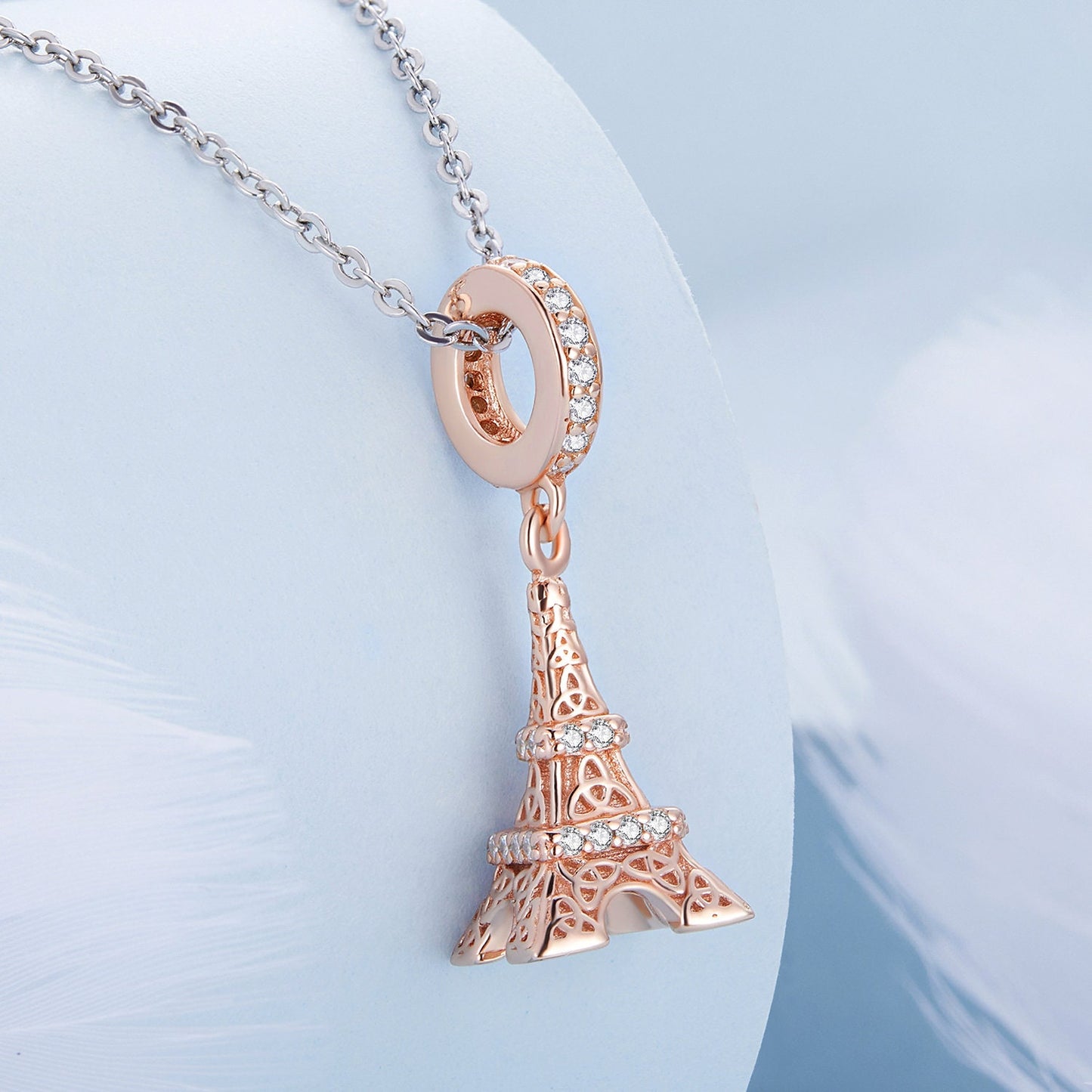 Eiffel Tower Hanging Bead Pendant Charm