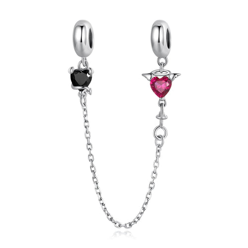 Angel and Demon-Silicone Safety Chain Charm