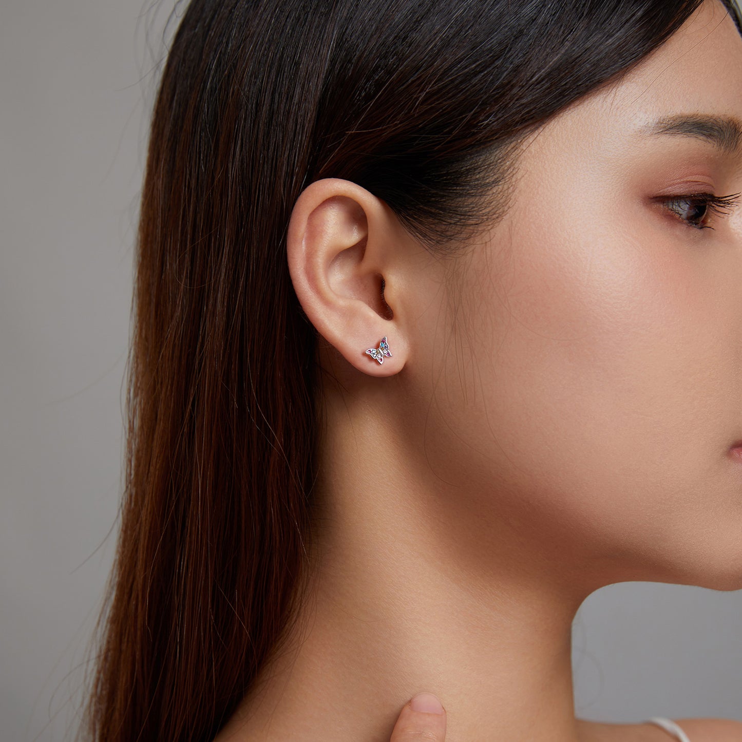 Colorful Butterfly Stud Earrings