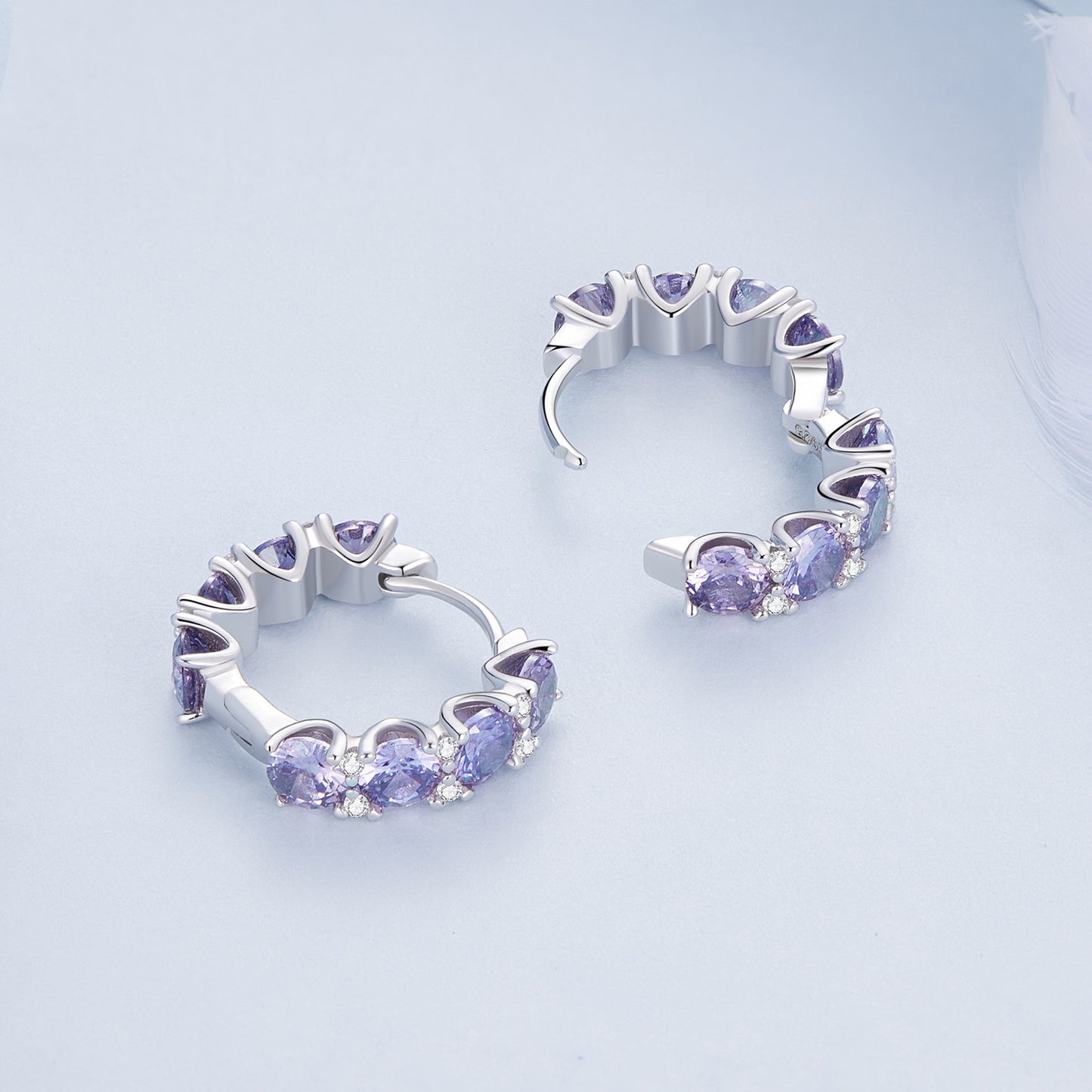 Elegant Zircon Clip-On Earrings