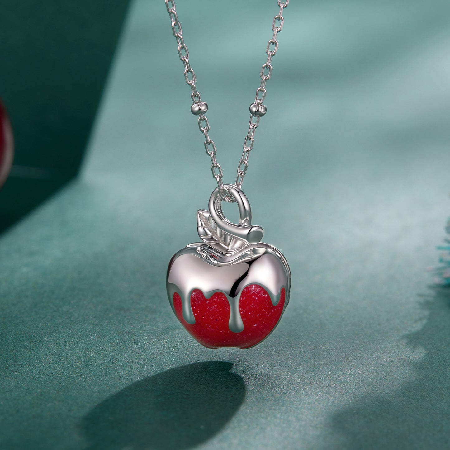 Christmas Apple Necklace