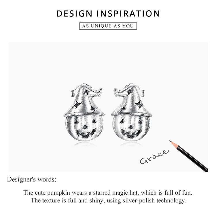 Halloween Pumpkin Stud Earrings
