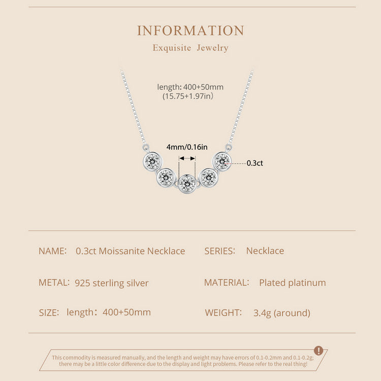 0.3ct Moissanite Necklace