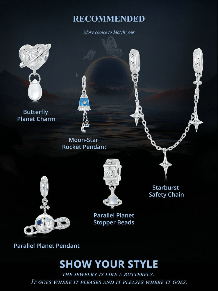 Star Safety Chain Charm