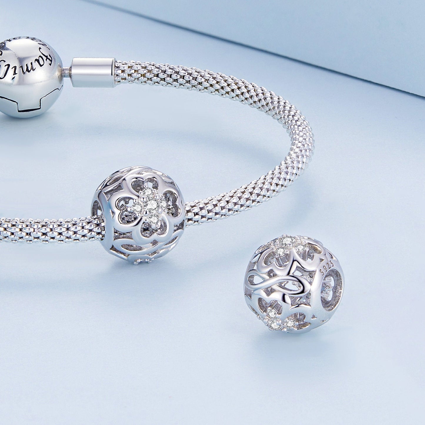 Infinite Heart Bead Charm