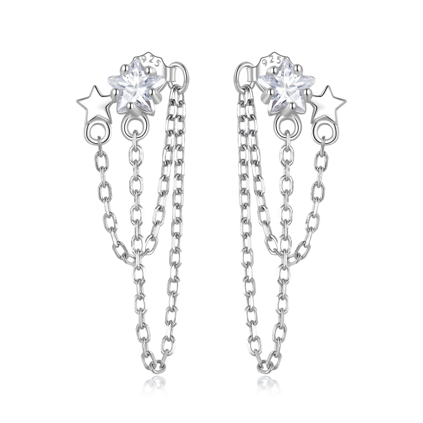 Star Tassel Drop Earrings
