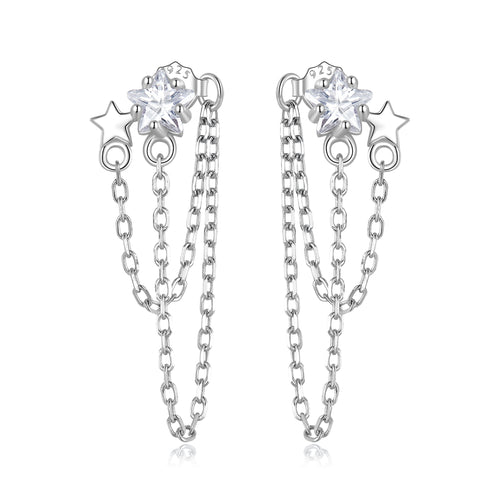 Star Tassel Drop Earrings