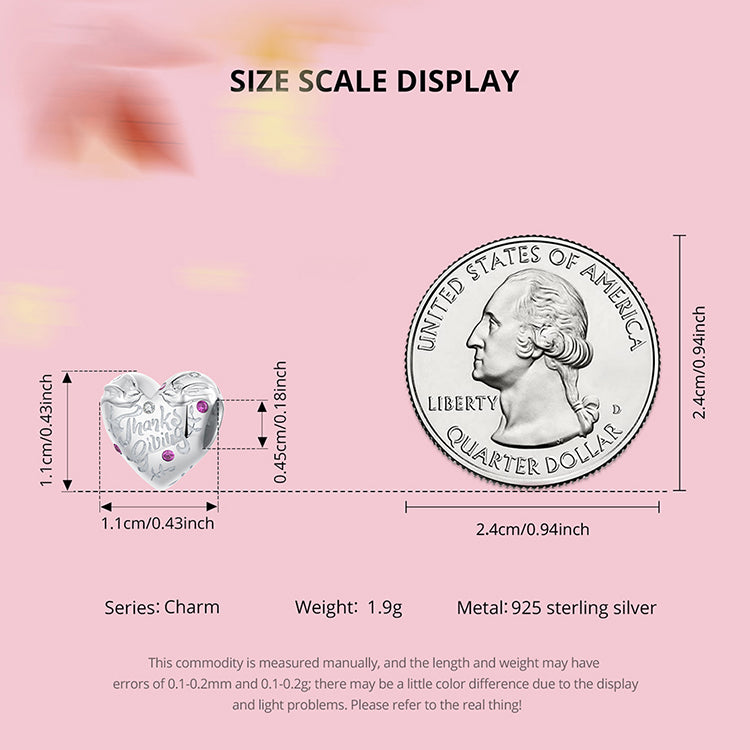 Thanksgiving Heart Charm