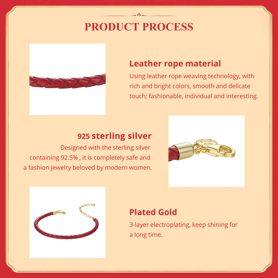 Lucky Red Cord Bracelet