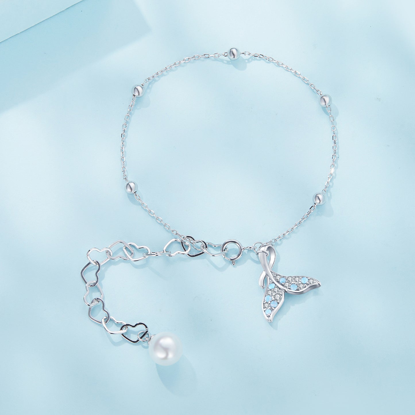 Fishtail Shell Pearl Bracelet