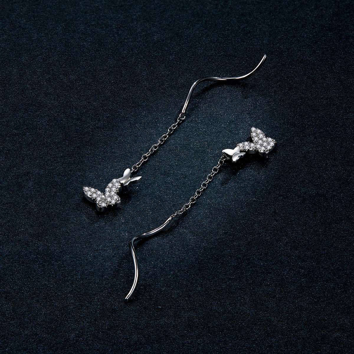 Flying Butterfly Hoop Earrings