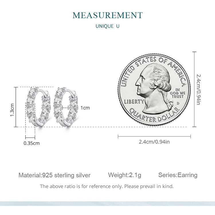 Zircon Clip-On Earrings