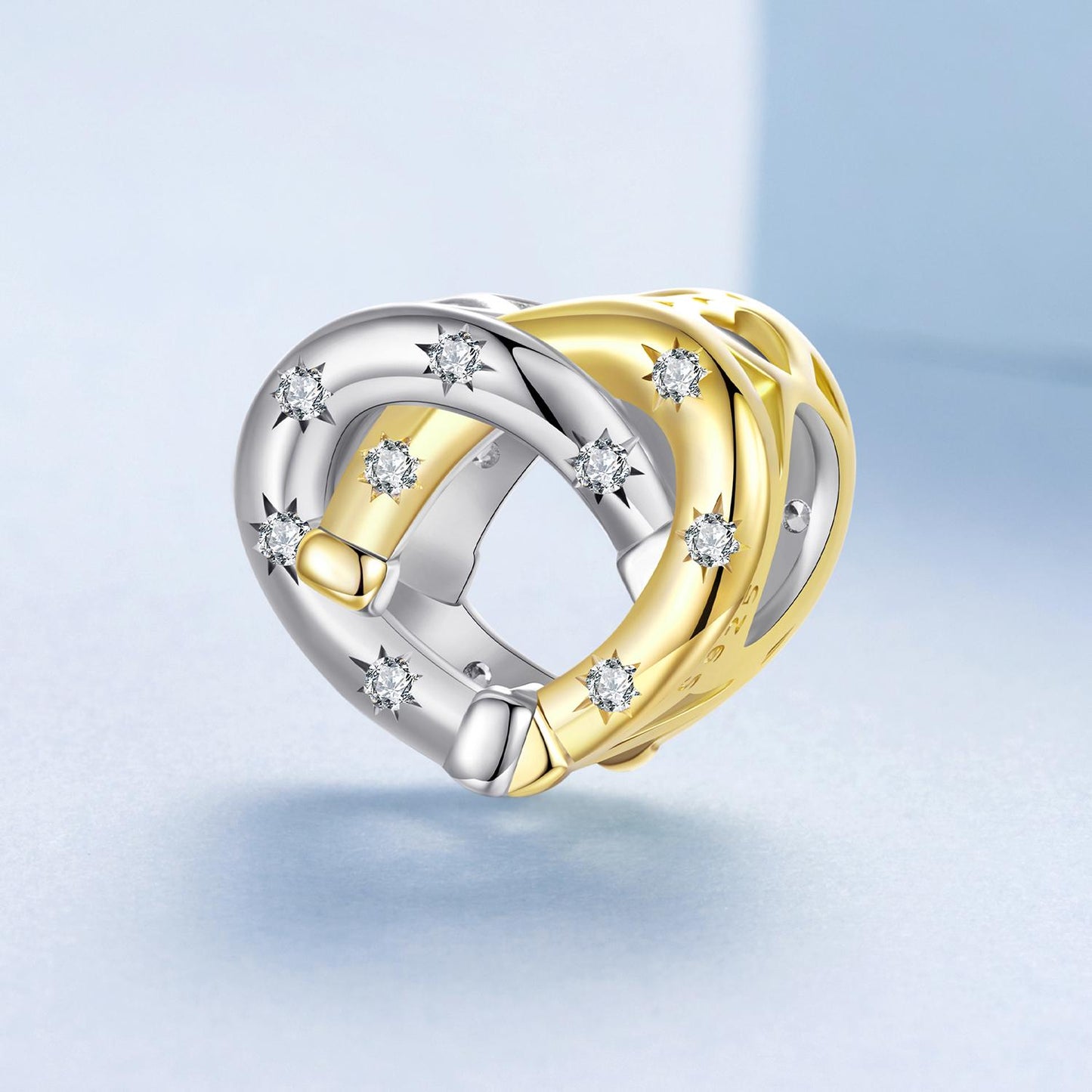 Heart Horseshoe Charm
