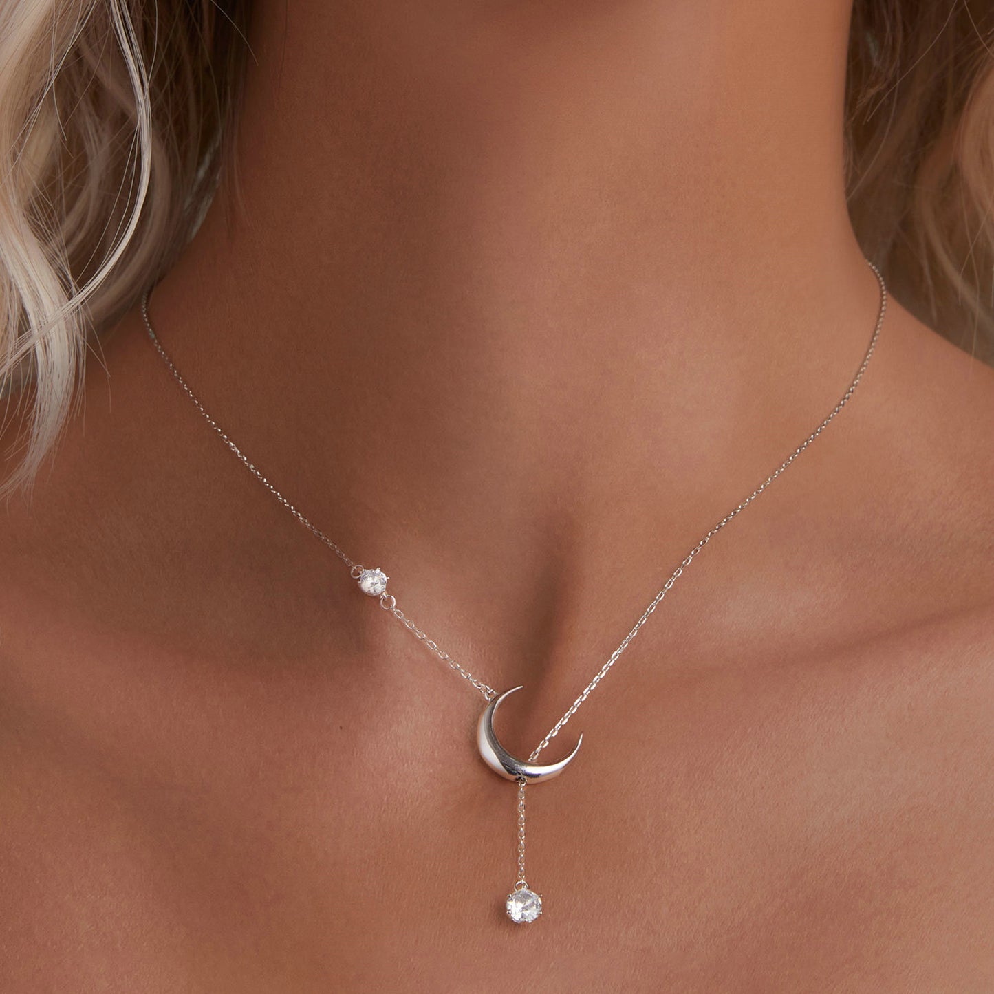 Moonlight Y-Chain Necklace