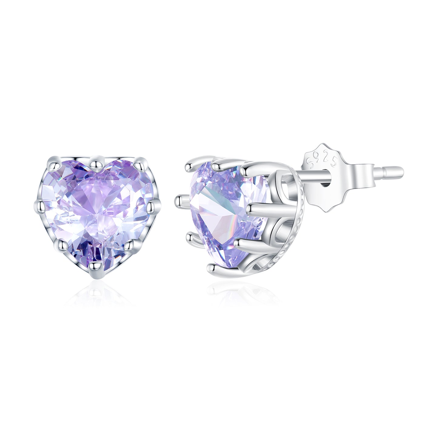 June Birthstone Stud Earrings