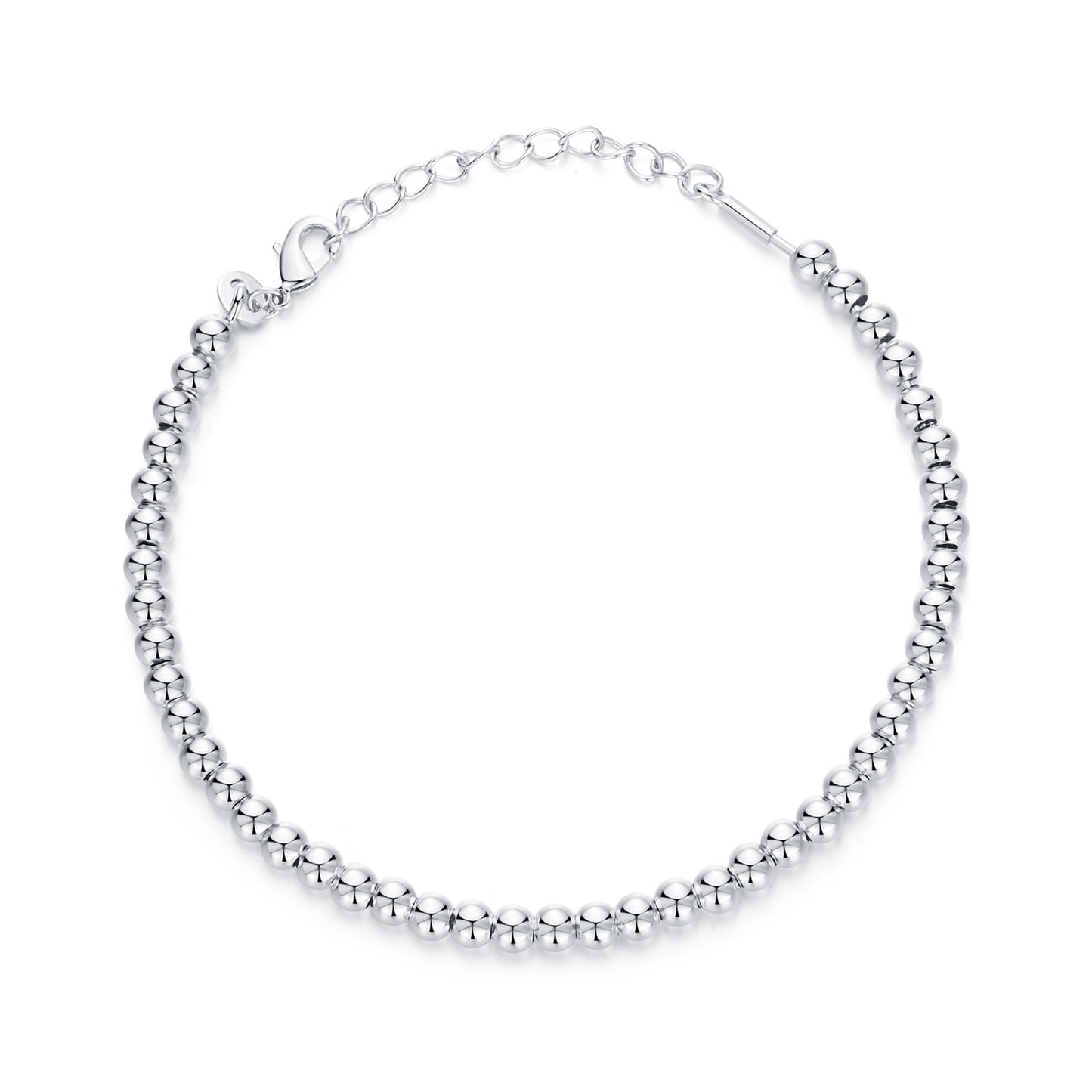 Silver Bead DIY Basic Bracelet