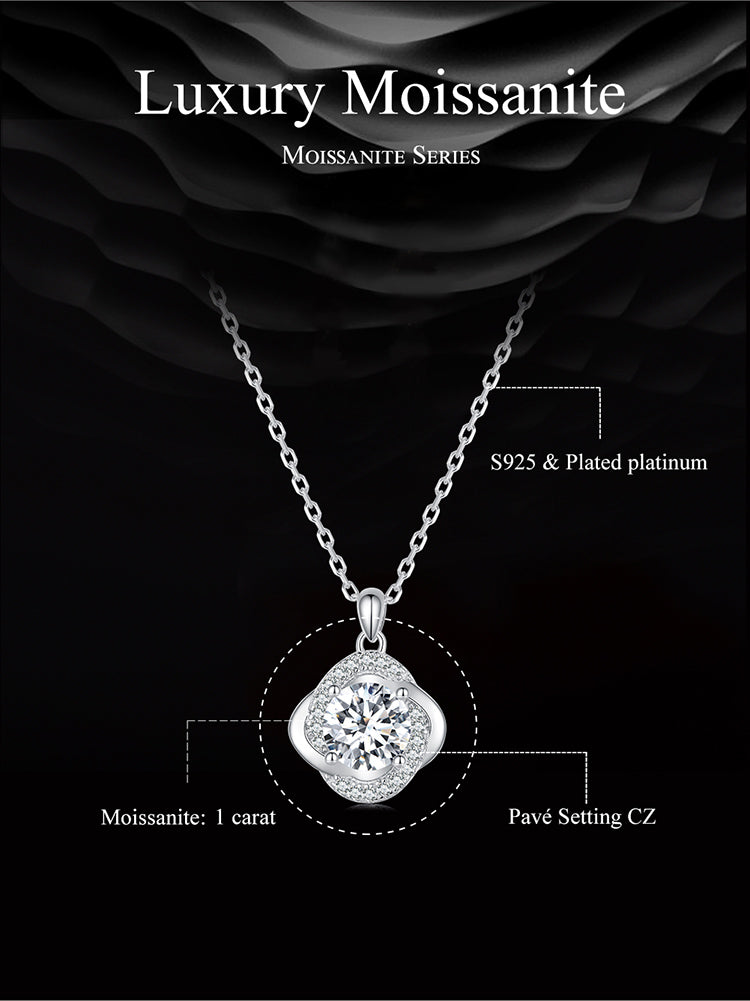 Sparkling Moissanite Necklace