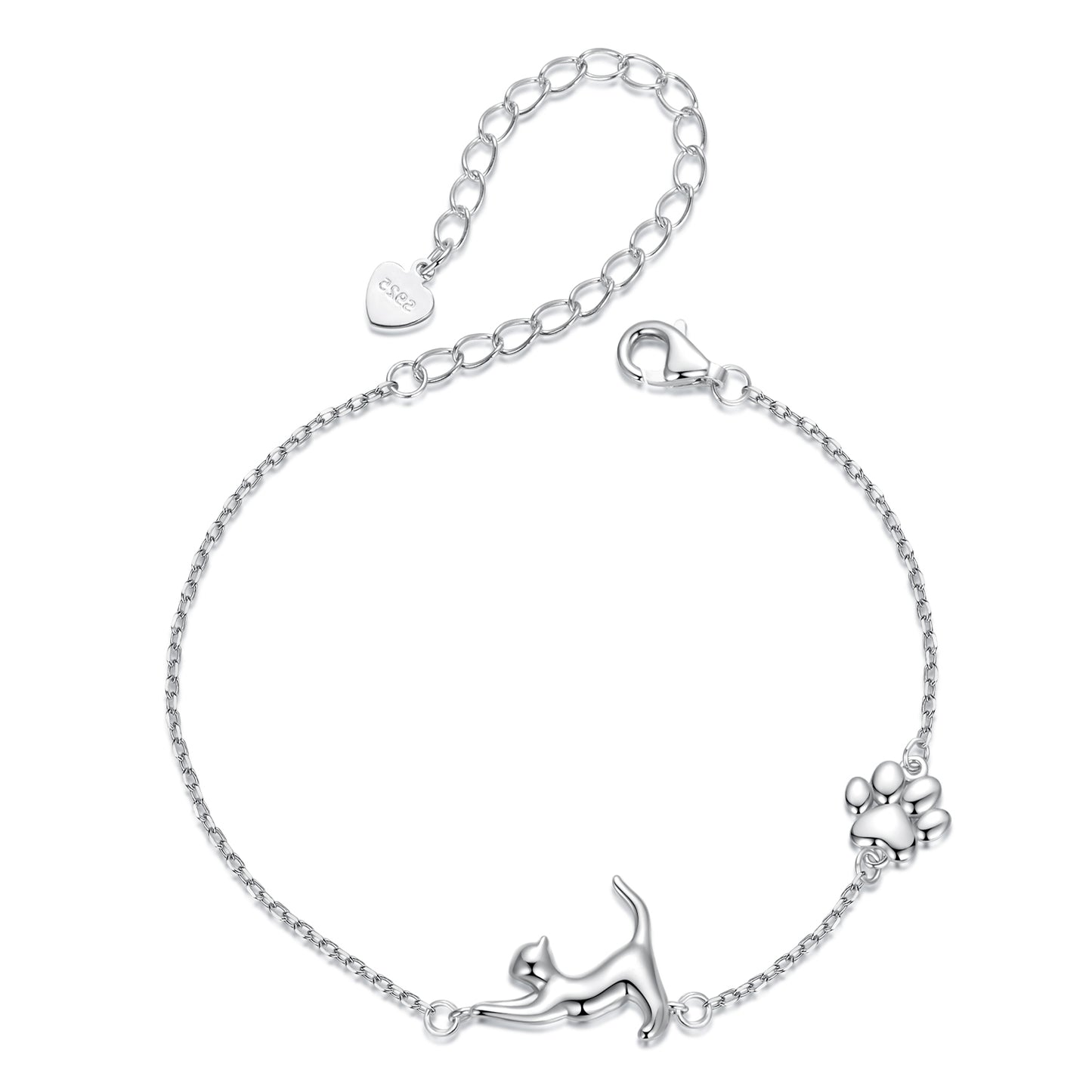 Whimsical Cat Silhouette Bracelet