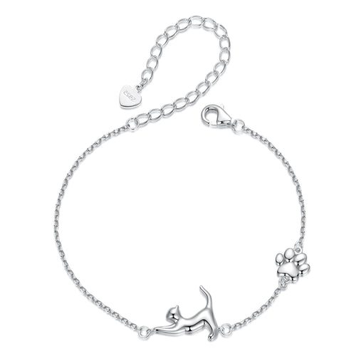 Whimsical Cat Silhouette Bracelet