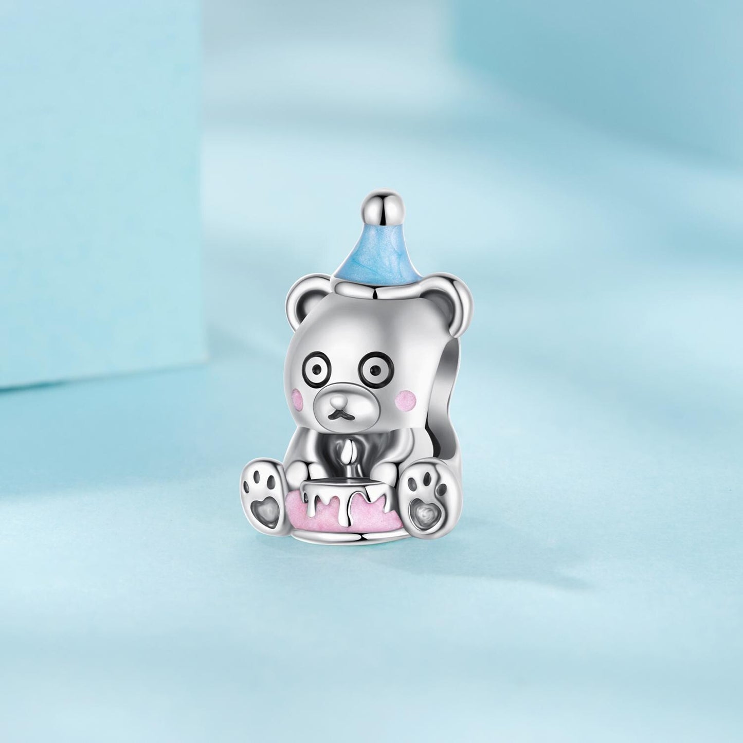 Birthday Cake Bear Charm
