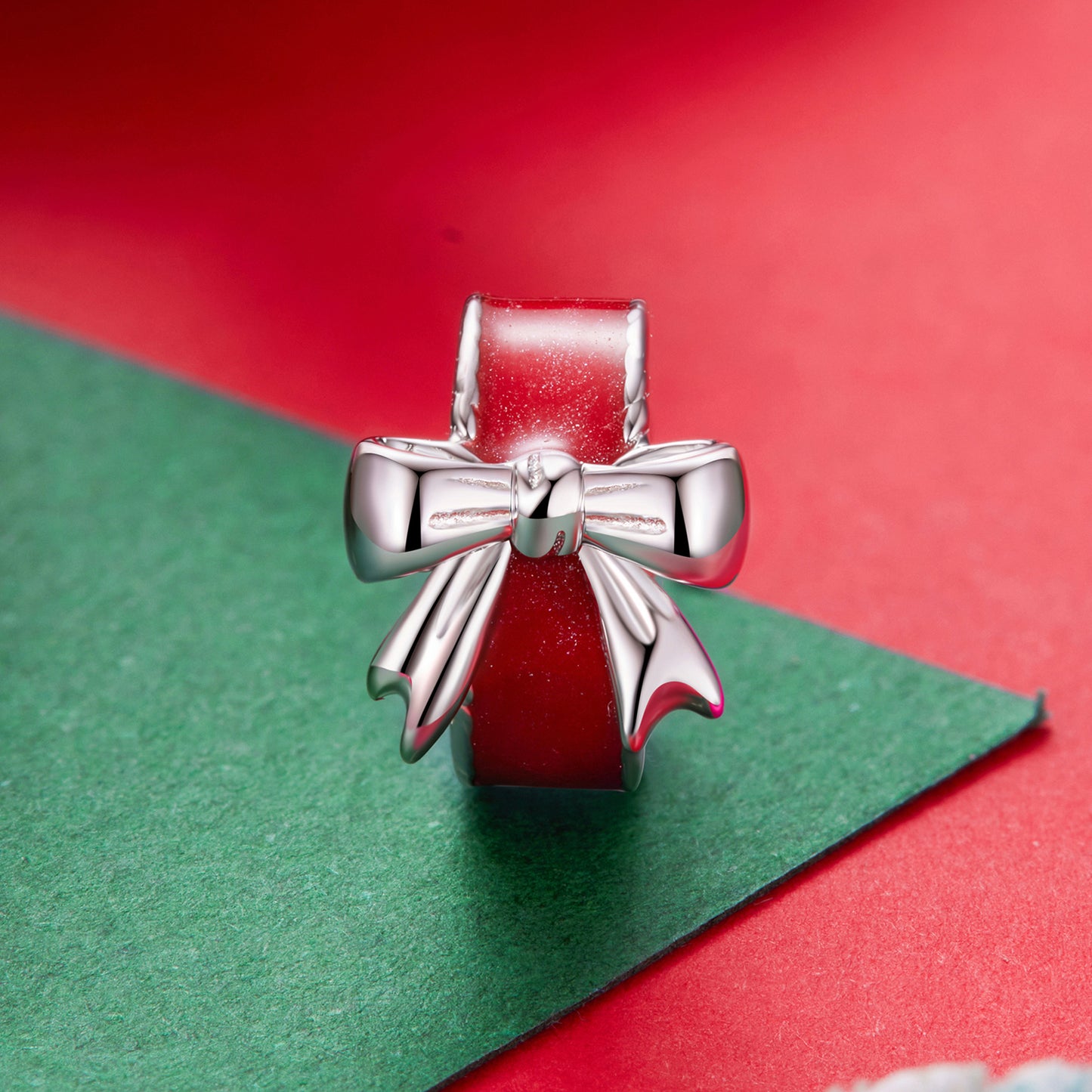 Bow-Shaped Silicone Spacer Beads Charm