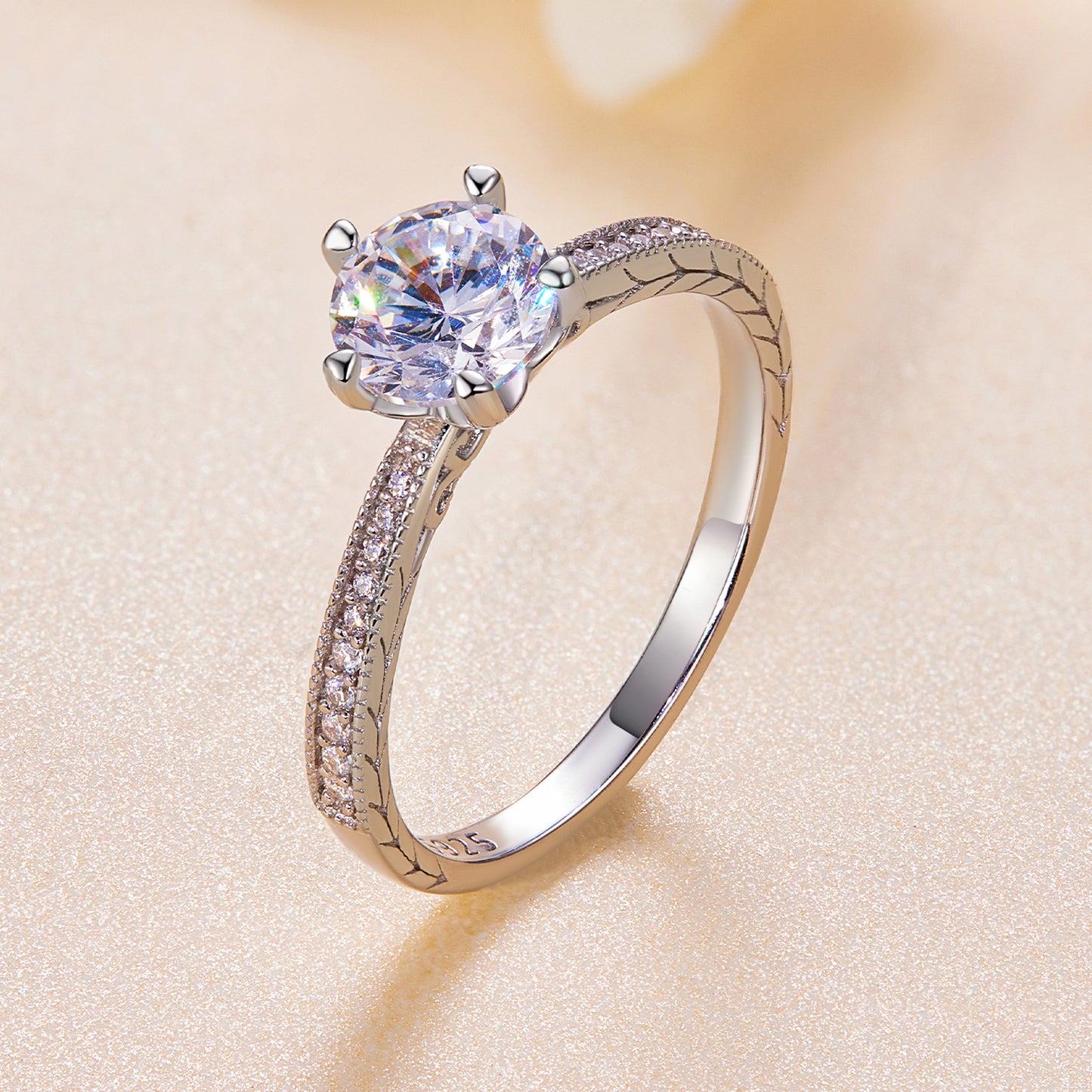 Eternal Heart Moissanite Ring