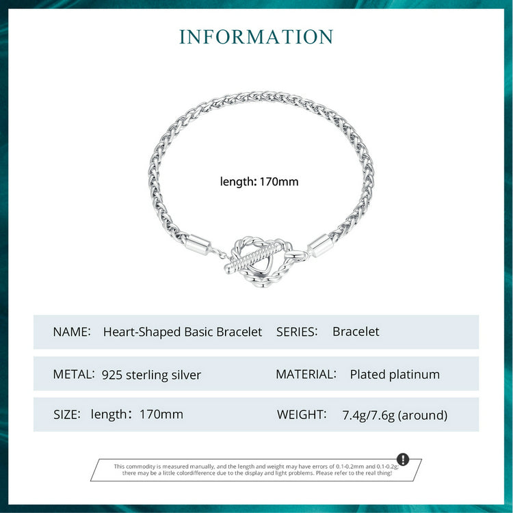 Heart-Shaped Basic Bracelet