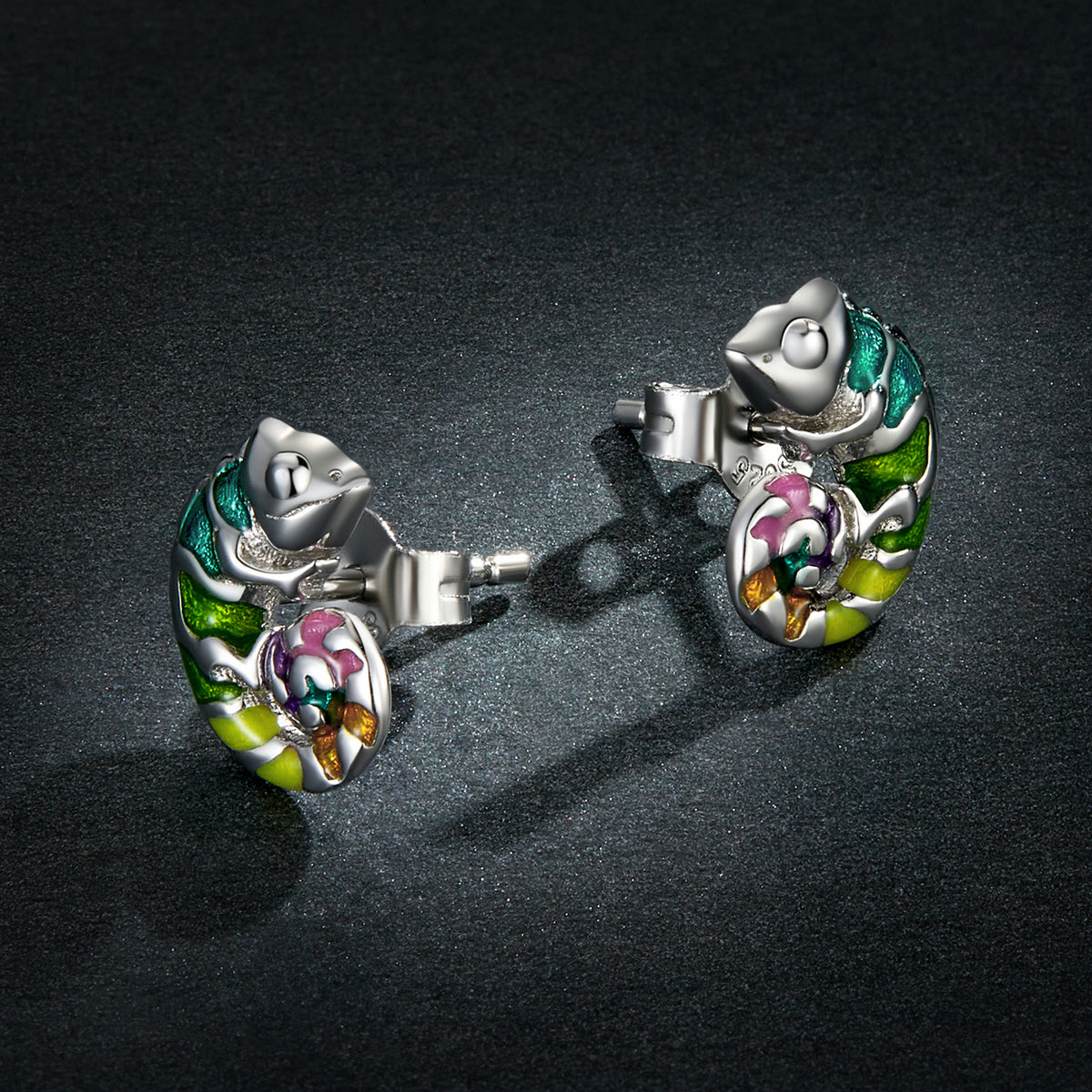 Chameleon Stud Earrings