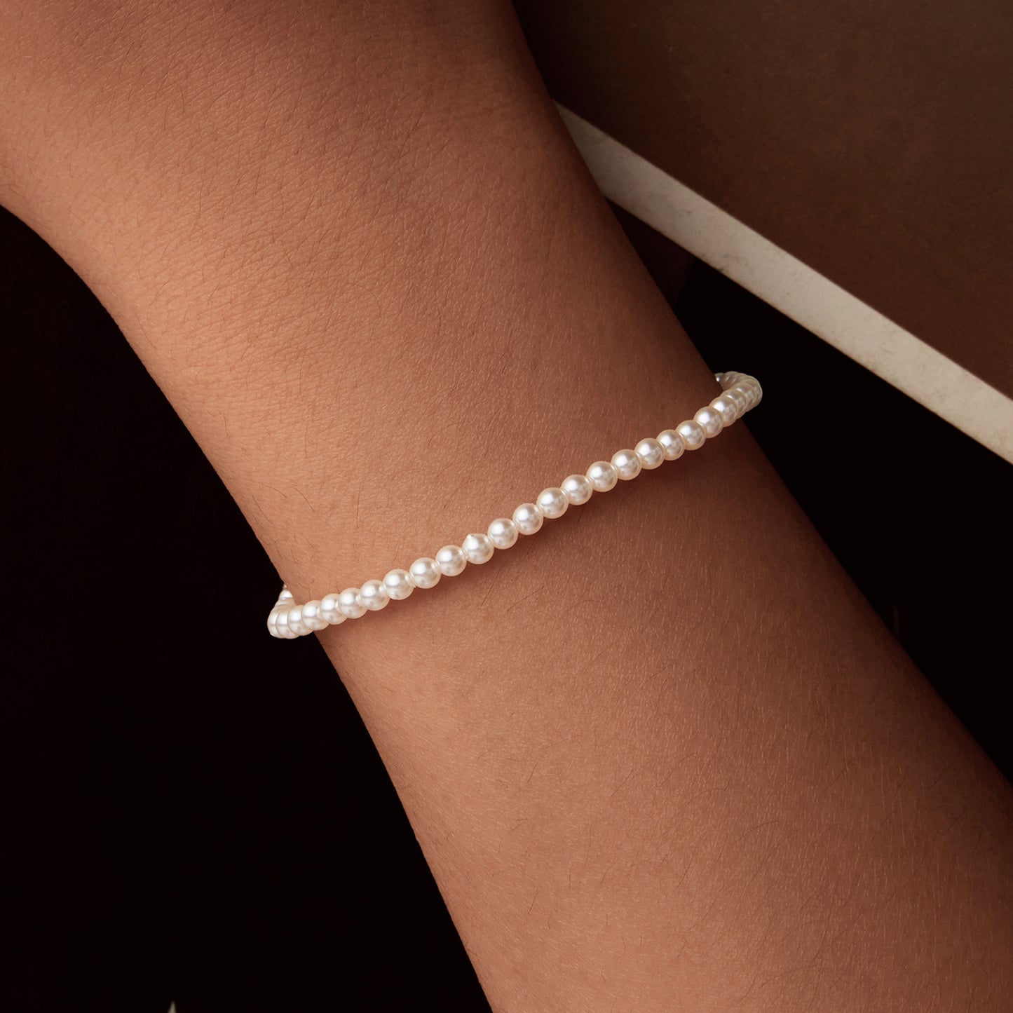 Mother-of-Pearl Beaded Bracelet