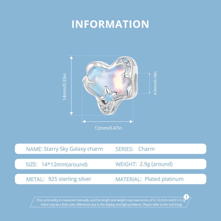 Starry Sky Galaxy Charm