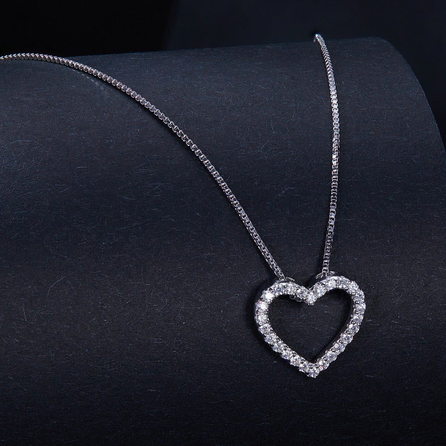 Heart-Shaped Moissanite Necklace