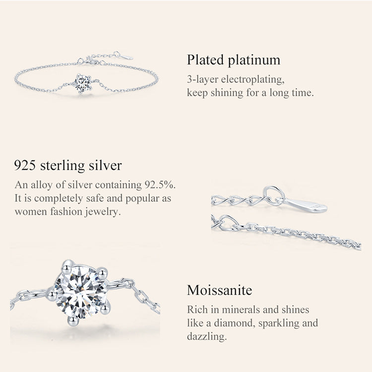 Dazzling Moissanite Bracelet