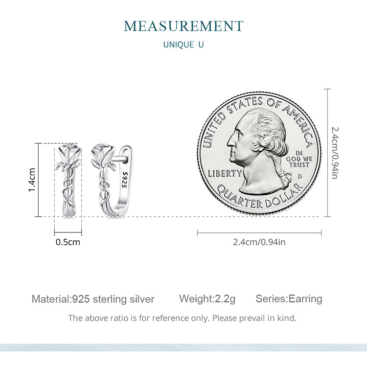 Rose Clip-On Earrings