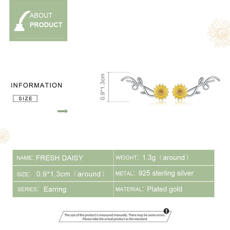 Fresh Daisy Hoop Earrings