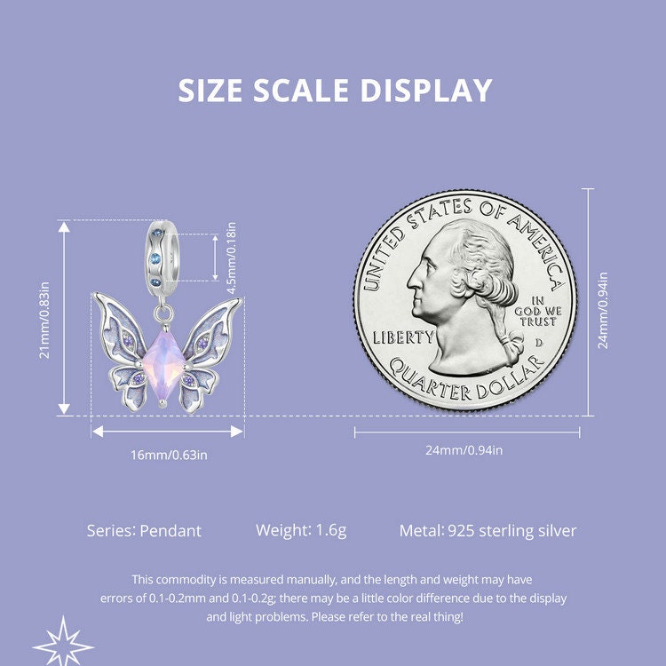 Magic Butterfly Pendant Charm