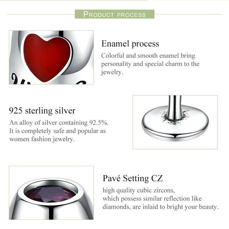 Wine Glass Charm