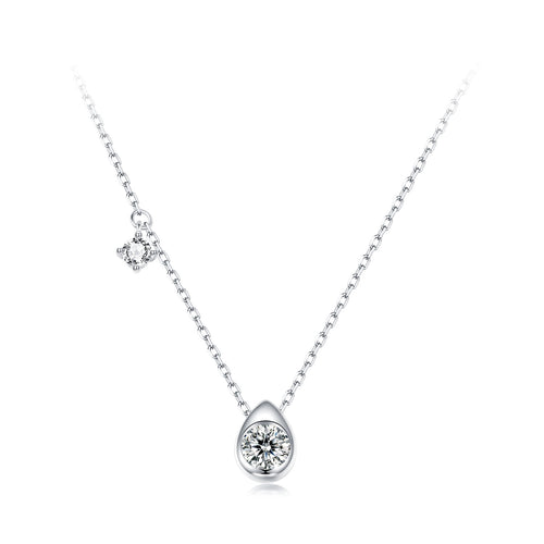 0.5ct Teardrop Moissanite Necklace