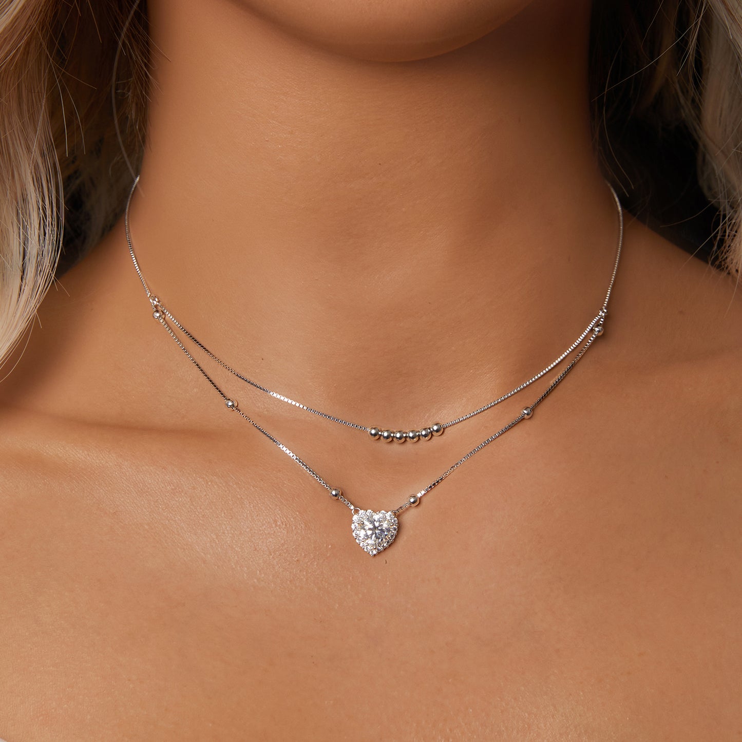 Double-Layer Moissanite Necklace