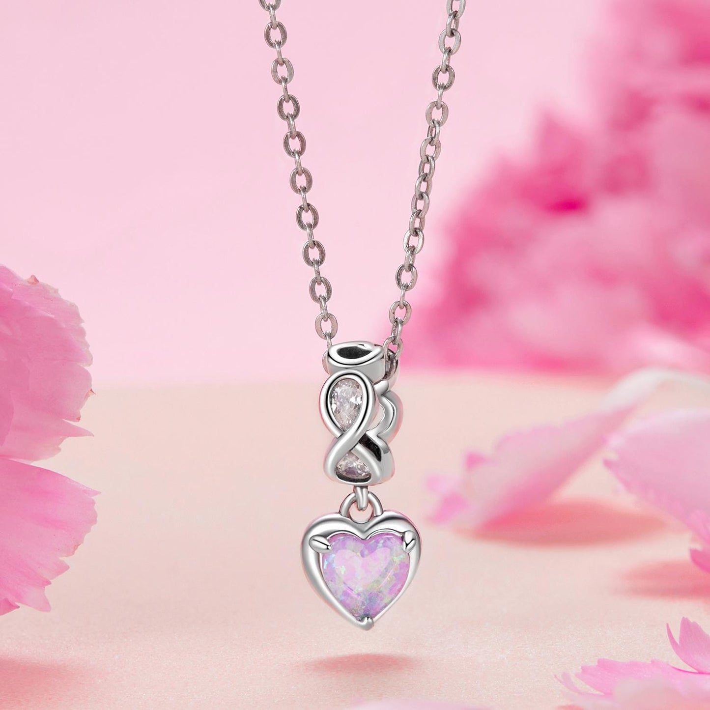 Inifinite Heart Pendant Charm